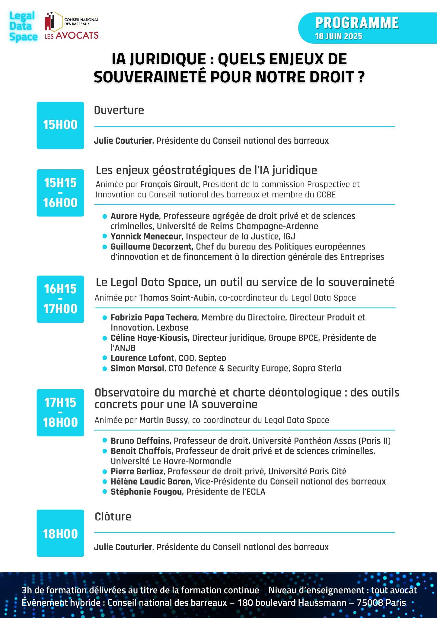 L'appel du 18 juin du CNB et du LDS pour une IA juridique souveraine : les avocats répondent présents !